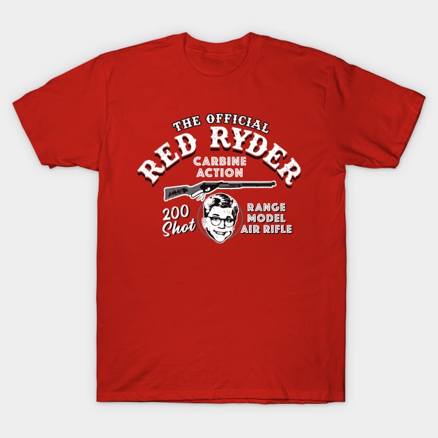 Red Ryder Official Carbine Action 200 Shot Range Model Air Rifle Christmas Story T-Shirt by Alema Art